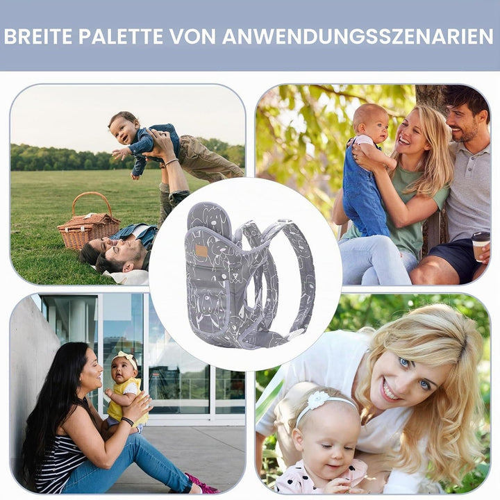 Tragetuch für Neugeborene - Tragetuch für Kleinkinder | 4-in-1 verstellbarer -Tragerucksack, Geschen