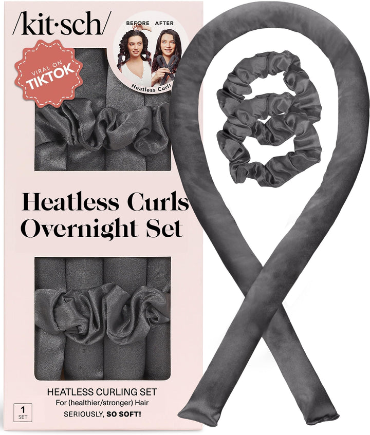 Kitsch Satin Locken ohne Hitze - Lockenwickler für Heatless Curls | Heatless Hair Curler & Hot Rolle