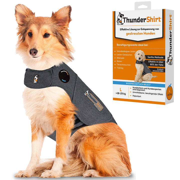 Thundershirt: Beruhigungsweste für Hunde - Grau - Grösse L L Nur Jacke, L Nur Jacke