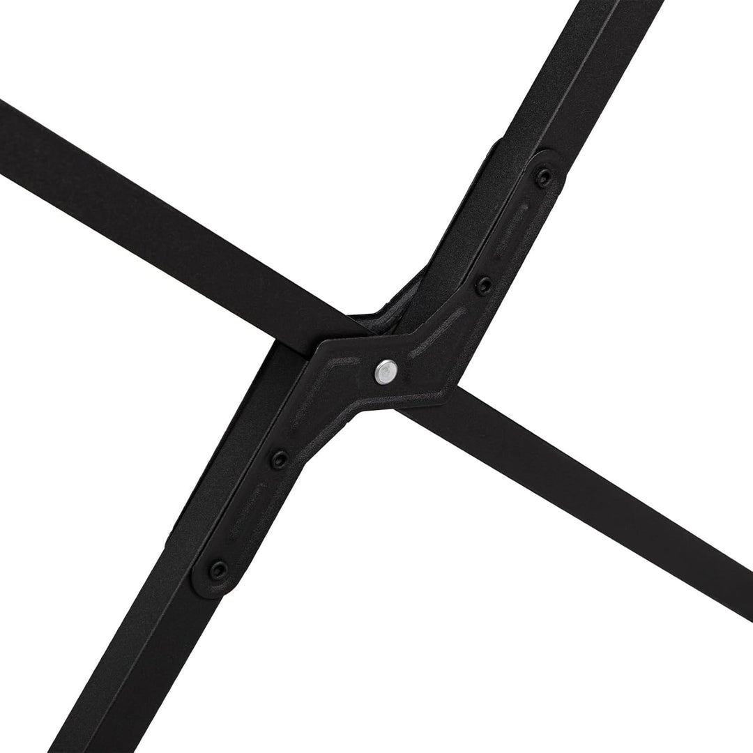 Campingtisch Klappbar Faltbar, 89x58cm Outdoor Tisch mit Tragetasche, Stabiler Eisen Tisch mit Holzo