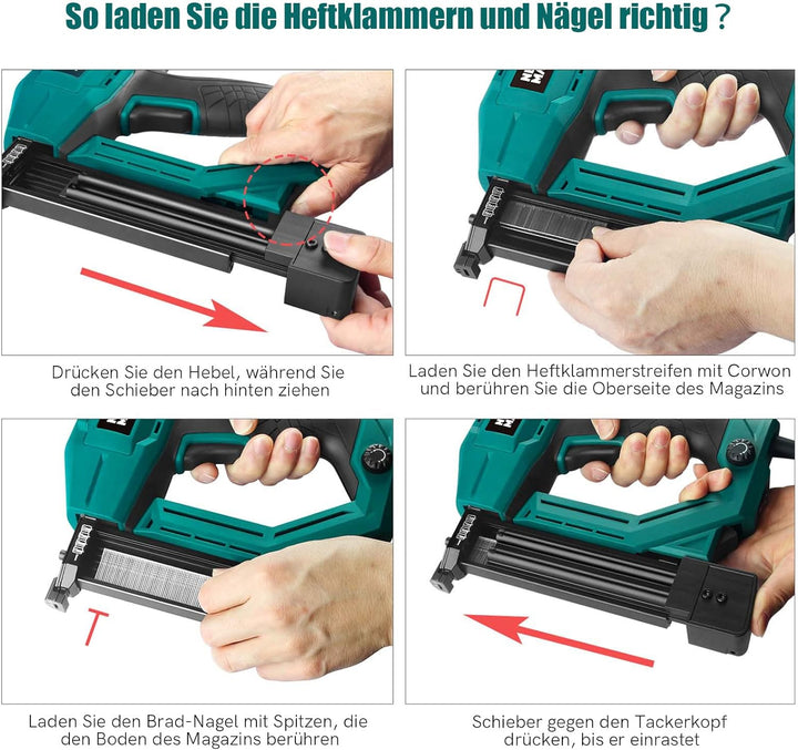 Elektrotacker,NEU MASTER tacker NTC0040 für Polsterei, Textilien befestigen und Holzbearbeitung Proj