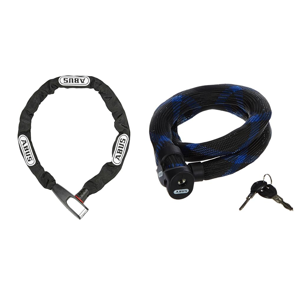 ABUS Kettenschloss Steel-O-Chain 8807K – Flexibles Fahrradschloss aus gehärtetem Stahl – ABUS-Sicher