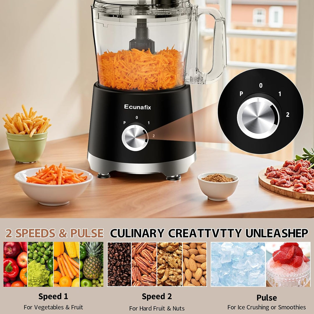 Küchenmaschine &amp; Zerkleinerer 1500 W, 2,5L, Food Processor mit 2L Standmixer, 200ML Kaffeemühle für