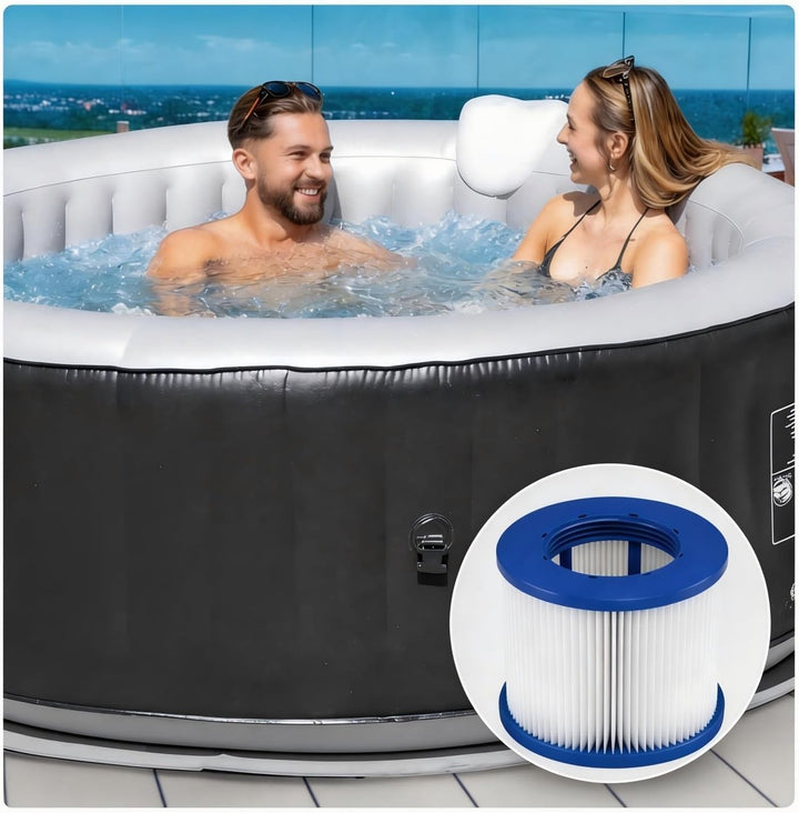 Filter Pool für Clever Spa, Spa Filterkartusche für Whirlpool Filter Mit Gewinde, Poolfilter-Ersatz