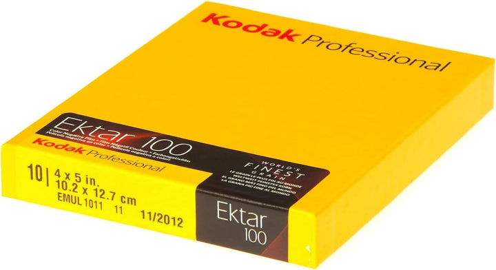 Kodak 158 7484 Professional Ektar Color Negativ Film ISO 100, 4 x 5 Zoll, 10 Blatt (gelb)