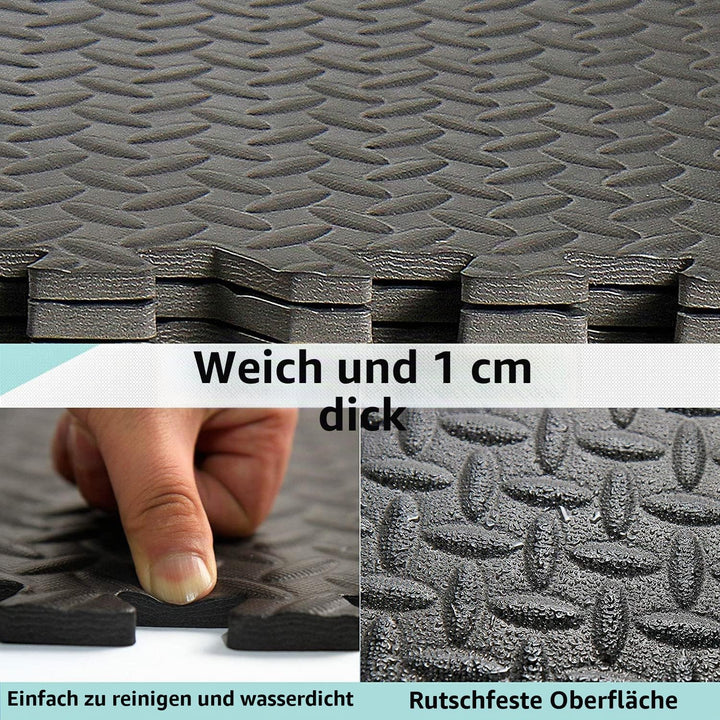 Bodenschutz Matten 20er Set Puzzlematten Schutzmatten Fitness Matte Trainingsmatten wasserdichte Ant