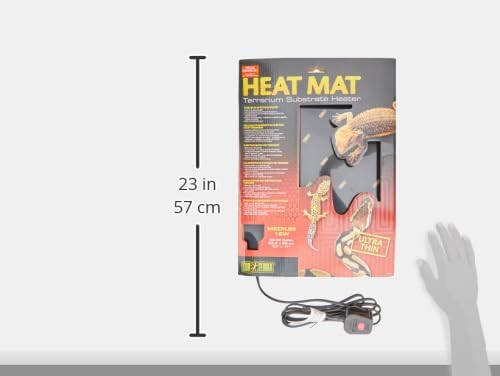 Exo Terra Heat Mat, Substratheizung für Terrarrien, zur Montage unter dem Terrarium, 16W, 26,5 x 28c