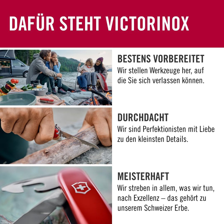 Victorinox Taschenmesser Hunter XT Grip (6 Funktionen, Feststellbare Waidklinge, Kordel) orange/schw
