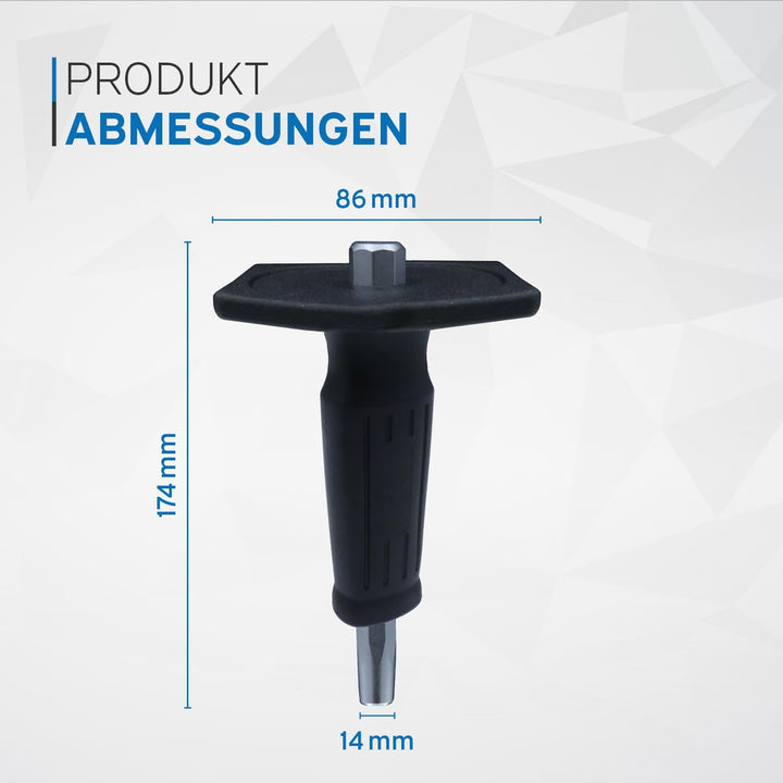 kör4u Montageset mit 1x Montagelochband, Setzeisen und 200 Fixpin Nägeln, Starter-Set zur Befestigun