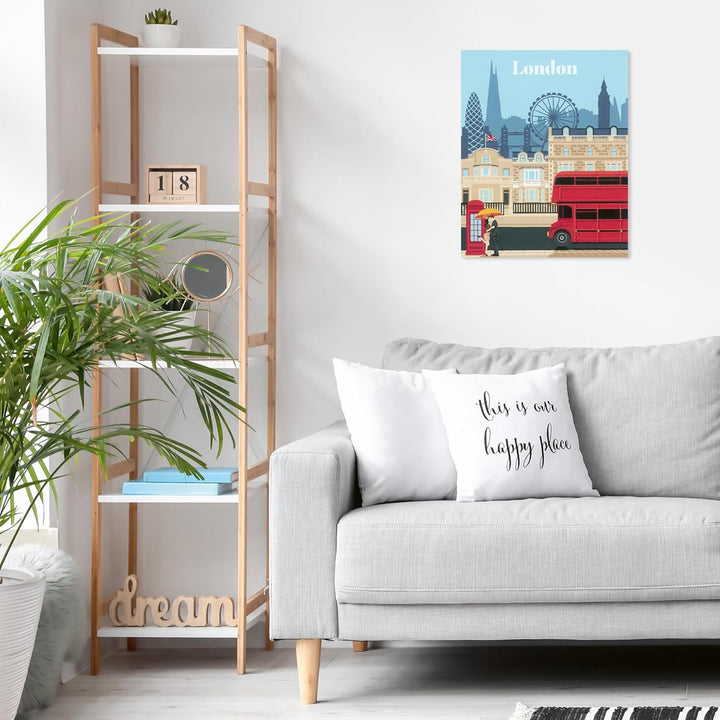 Ravensburger CreArt 23525 - Farbenfrohes London - Malen nach Zahlen Erwachsene, DIY Malset mit Pinse