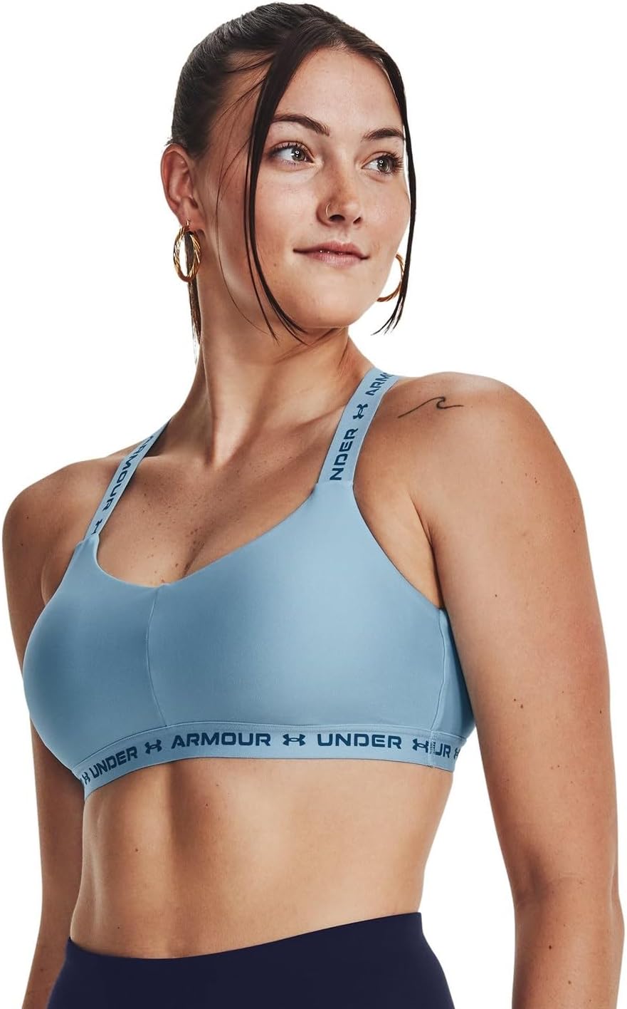 Under Armour Damen Ua Crossback Low Sports BH T-Shirt L Bunt