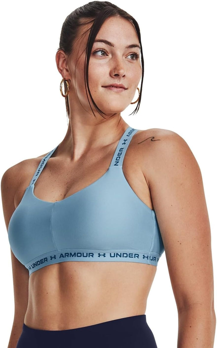 Under Armour Damen Ua Crossback Low Sports BH T-Shirt L Bunt
