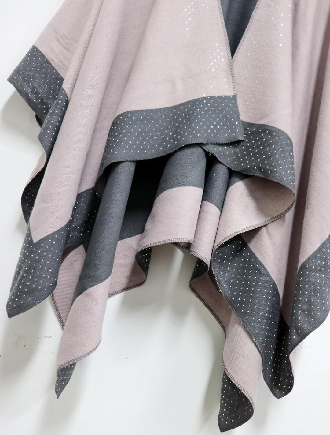 Shmily Girl Damen Poncho Habe Gestrickt Überdimensionalen Decke Kap-Schal Hot Diamond Rosa, Hot Diam