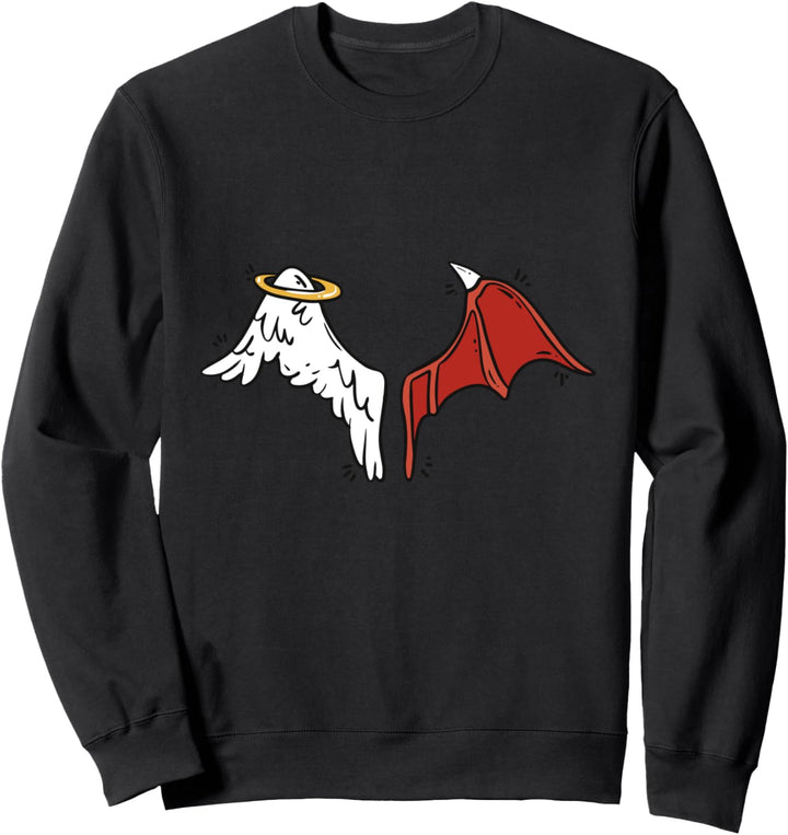 Engelchen Teufelchen Kostüm Sexy Engel Teufel Partnerkostüm Sweatshirt