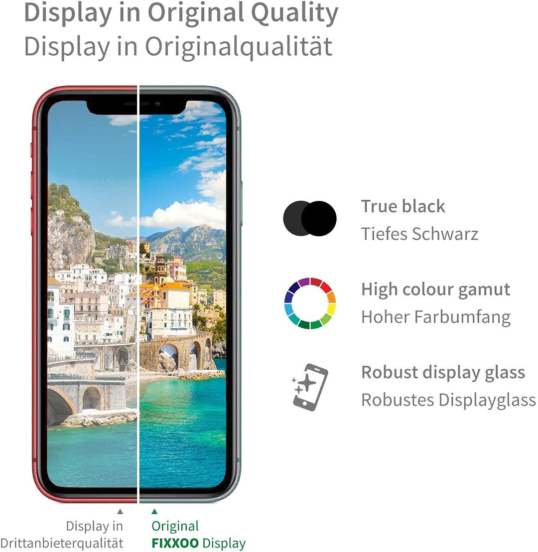 GIGA Fixxoo® iPhone XS Display Original [inkl. Werkzeug-Kit] - Retina LCD Glas mit Touchscreen - Ori