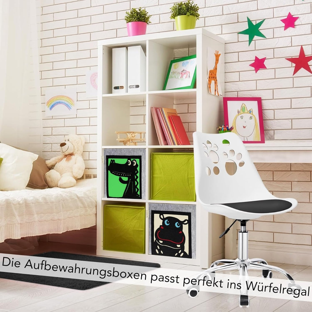 SILUK Kinder Aufbewahrungsbox I Spielzeugkiste für Kinderzimmer I Spielzeug Boxen (33x33x33) Aufbewa