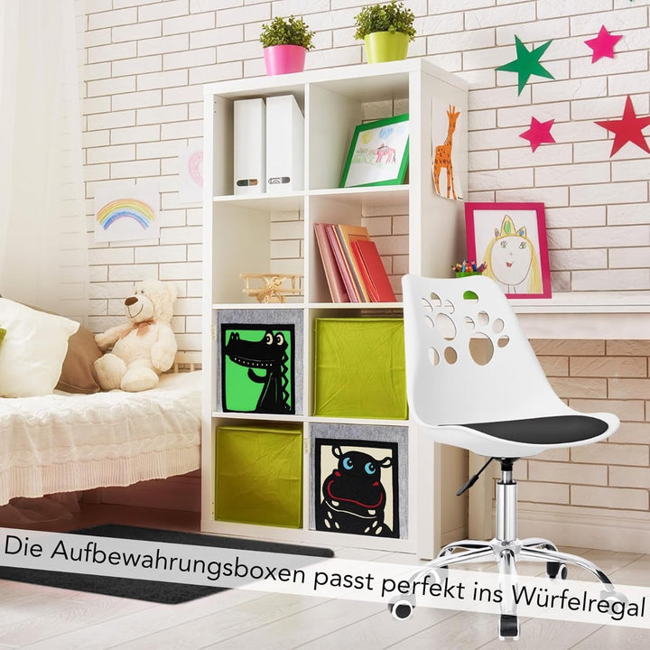 SILUK Kinder Aufbewahrungsbox I Spielzeugkiste für Kinderzimmer I Spielzeug Boxen (33x33x33) Aufbewa