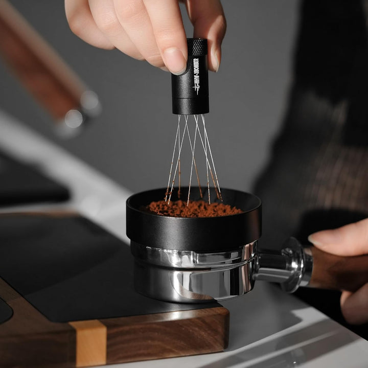 MHW-3BOMBER WDT Tool 2.0, Profi Espresso Distribution Tool, Kaffee Distributor 0.25mm mit Magnetisch