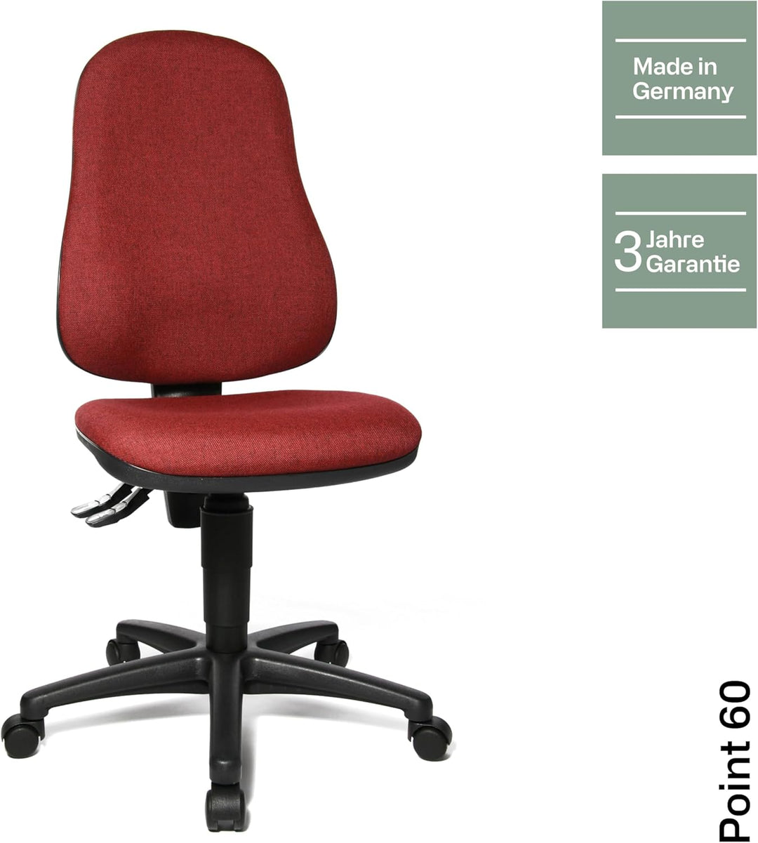 Topstar Bürostuhl Point 60 bordeaux-rot, Bordeaux-rot