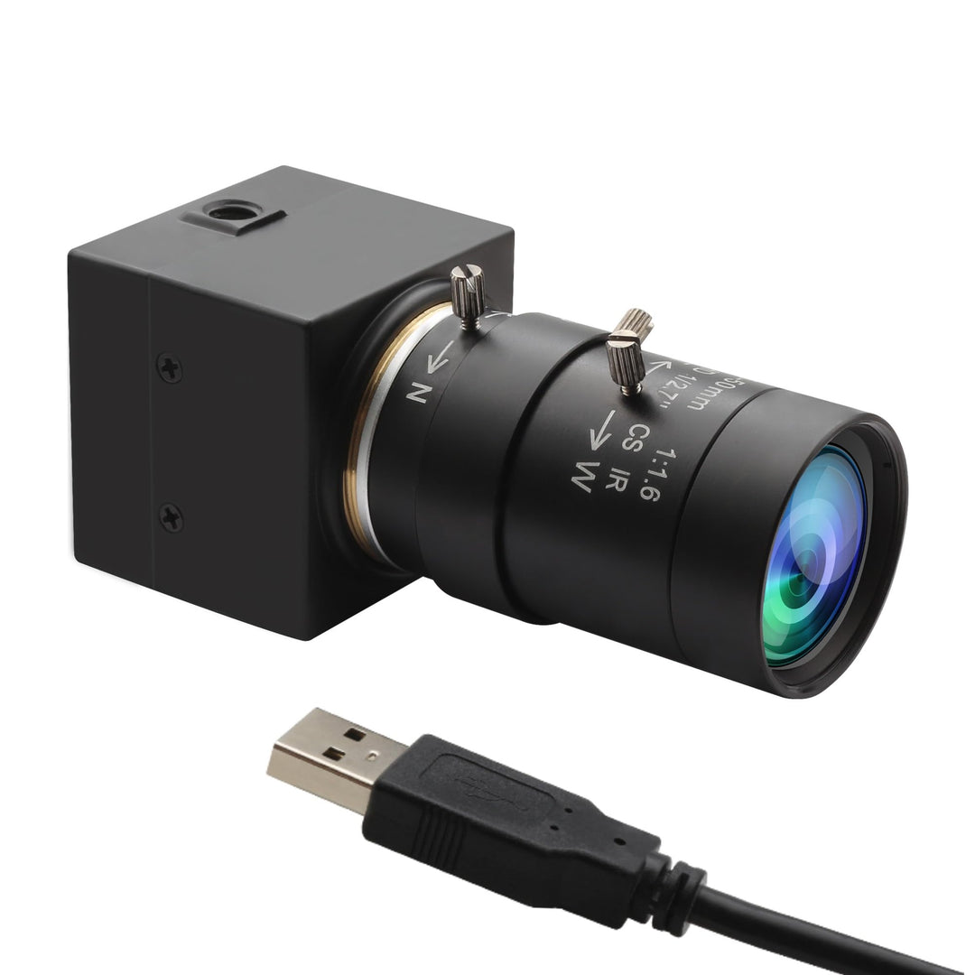 1080P Full HD Zoom USB Kamera, 0,01 Lux Mini Webcam mit geringer Beleuchtung, 5-50 mm 10x optisches