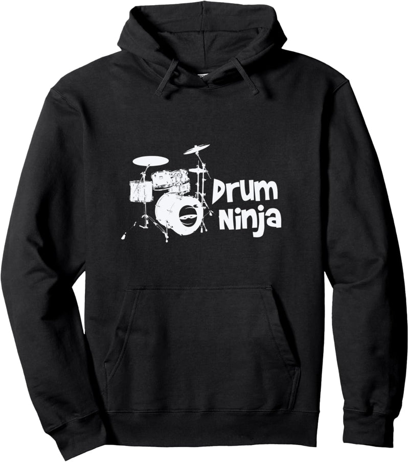 Drum Ninja - Drums Drummer Musician Quote Band Member Pullover Hoodie