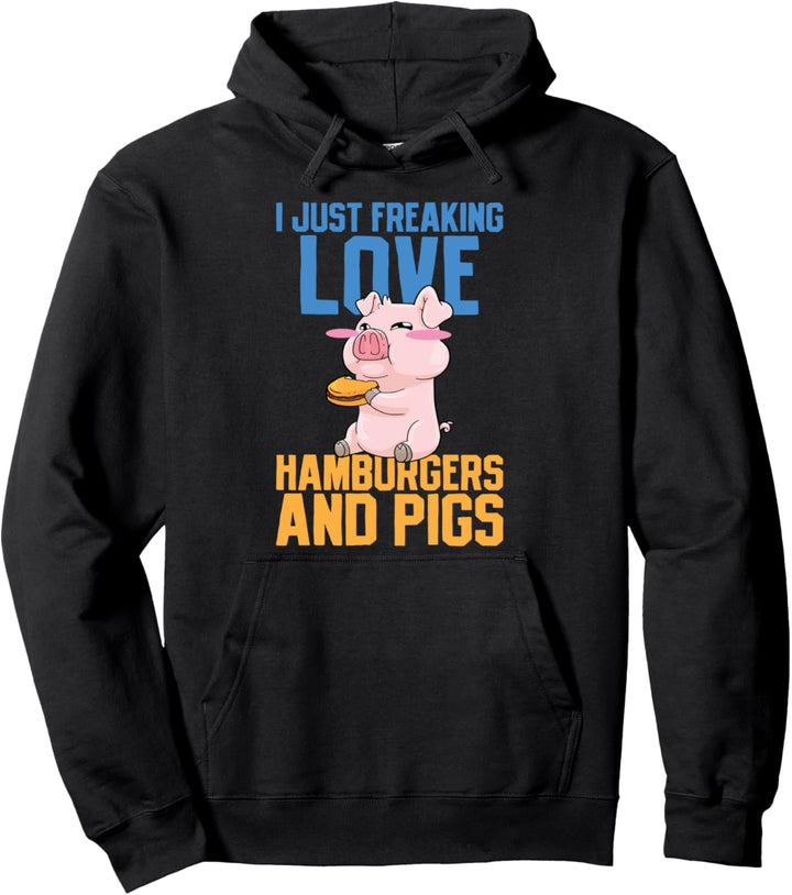 Hamburger Schwein Kawaii Pullover Hoodie
