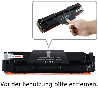 4 Original Reton Toner | 25% mehr Druckleistung | kompatibel zu HP 410X CF410X CF411X CF412X CF413X