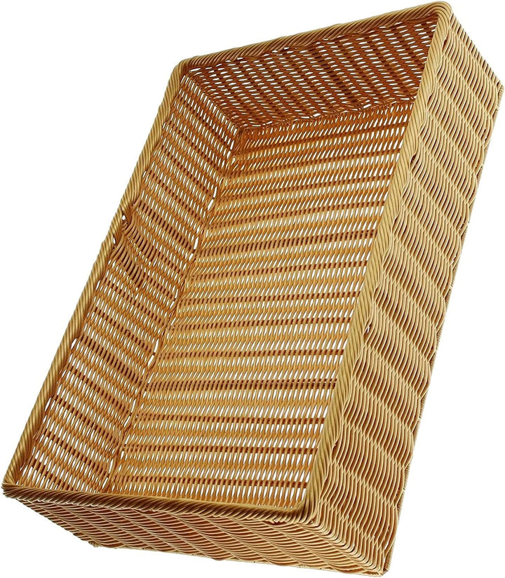 Auslagekorb aus Poly-Rattan, 60x40 cm, Regalkorb, Brotkorb, Servierkorb, Aufbewahrungskorb