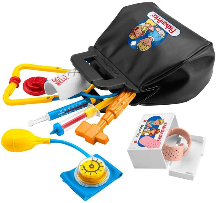 Mattel JGF12 - Fisher-Price - 80. Jubiläum - Retro-Arzttasche mit Zubehör