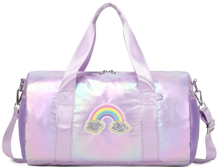 Jumpopack Kinder Mädchen Tanztasche Ballett Tasche Handtasche Mädchen Geschenk mit Nassfach - Regenb