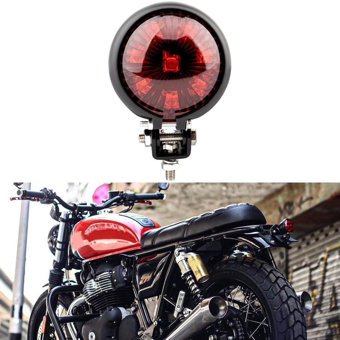 BREDUXSER Motorrad Rücklicht LED Bremsrücklicht Universal für Street Bike Chopper Bobber Cafe Racer