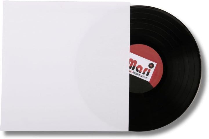 Mari-Medienverpackungen 100 St. Deluxe 12“ LP Maxi Single Innenhüllen ohne Mittelloch ungefüttert re