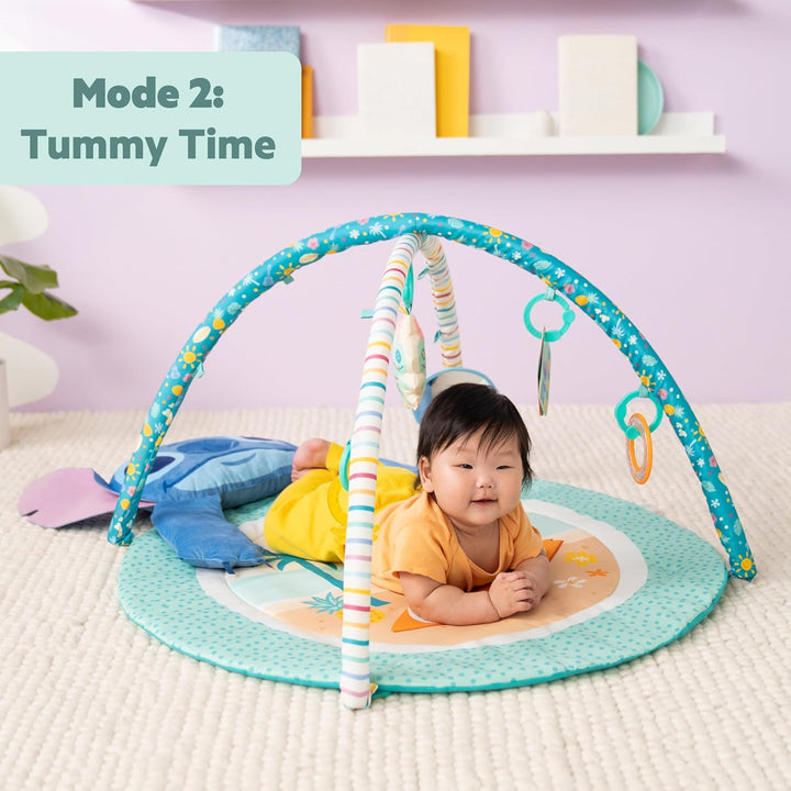 Disney Baby Stitch Party im Paradies – Aktivitätsspielzeug von Bright Starts mit Bauchlage-Kissen un