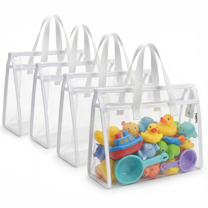 holay 4er-Packung PVC mit Reissverschluss Blocks Set, Spielzeug, Ton, Brettspiel Aufbewahrung Organi