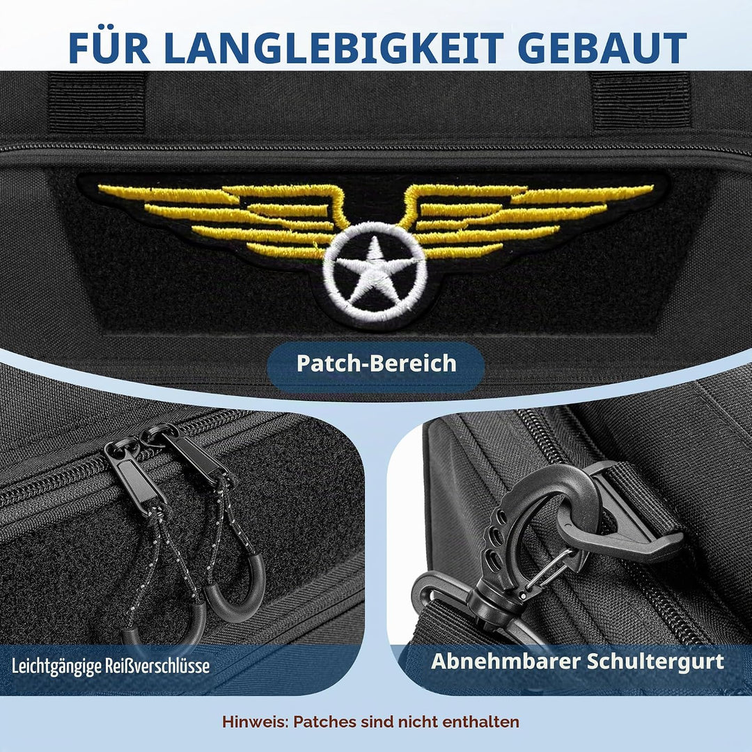 Damero Kopfhörer Tasche für Flieger, Pilotentasche für Luftfahrt Headset