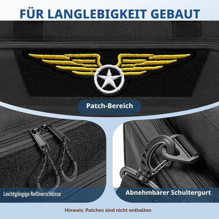 Damero Kopfhörer Tasche für Flieger, Pilotentasche für Luftfahrt Headset