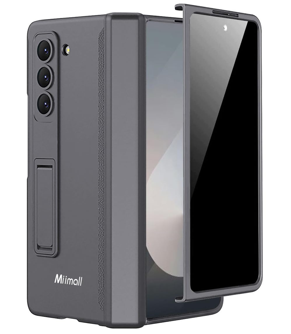 Miimall Kompatibel mit Samsung Galaxy Z Fold 6 Hülle mit Displayschutz Anti-Peeping+Magnetischer Sch