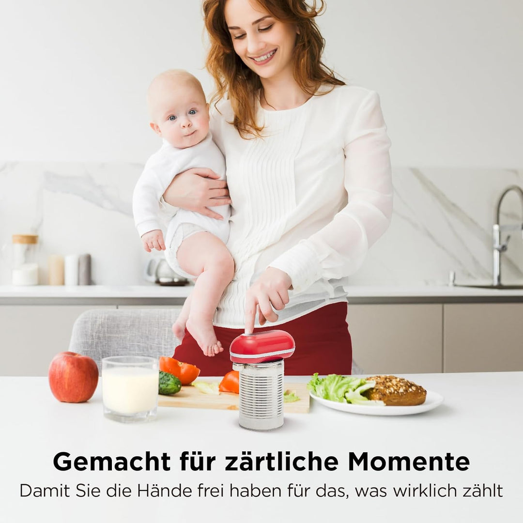 Kitchen Mama Mini Plus Wiederaufladbarer elektrischer Dosenöffner: Kompakt, Aufladen über Typ-C Lade