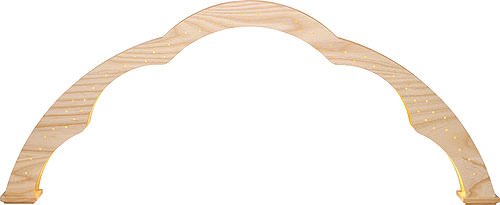 Wolkenbogen natur mit LED - 28 cm