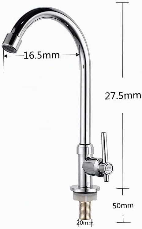 Edelstahl Waschtischarmatur, Küche Spültischarmatur, Wasserhahn Küche, Küchenarmatur aus Edelstahl,