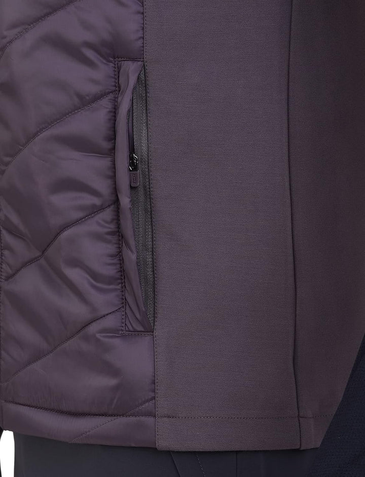 TCA Herren Excel Runner Leichte und gepolsterte Weste mit Reissverschlusstaschen L Violett, L Violet