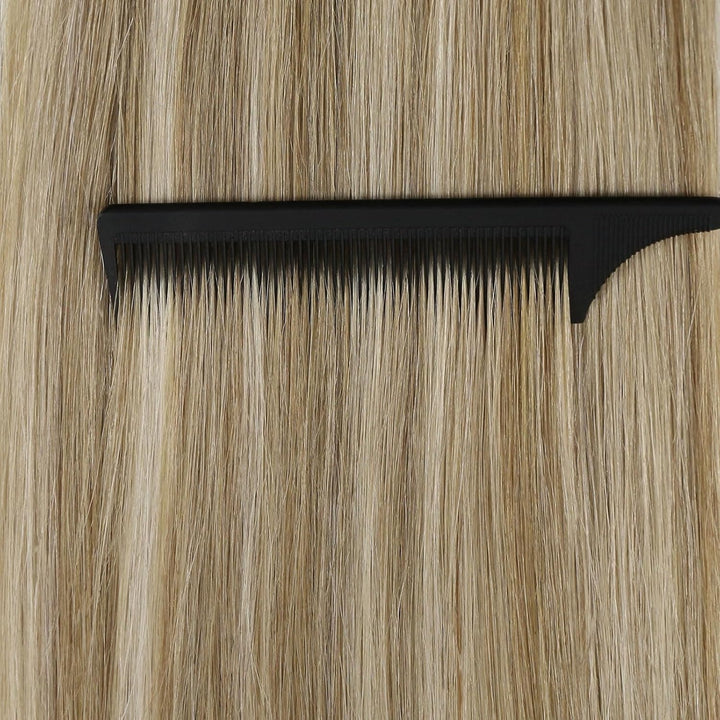 Ugeat Extensions Echthaar Tape 45 cm Blond Haarverlängerung Invisible Tape Extensions Echthaar Glatt