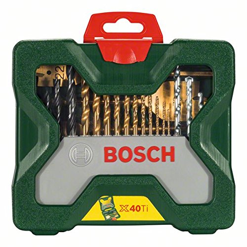 Bosch Accessories Bosch 40tlg. X-Line Titanium Bohrer und Schrauber Set (Holz, Stein und Metall, Zub