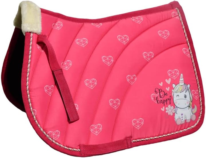 Rhinegold Einhorn Schabracke rose Pony, rose Pony