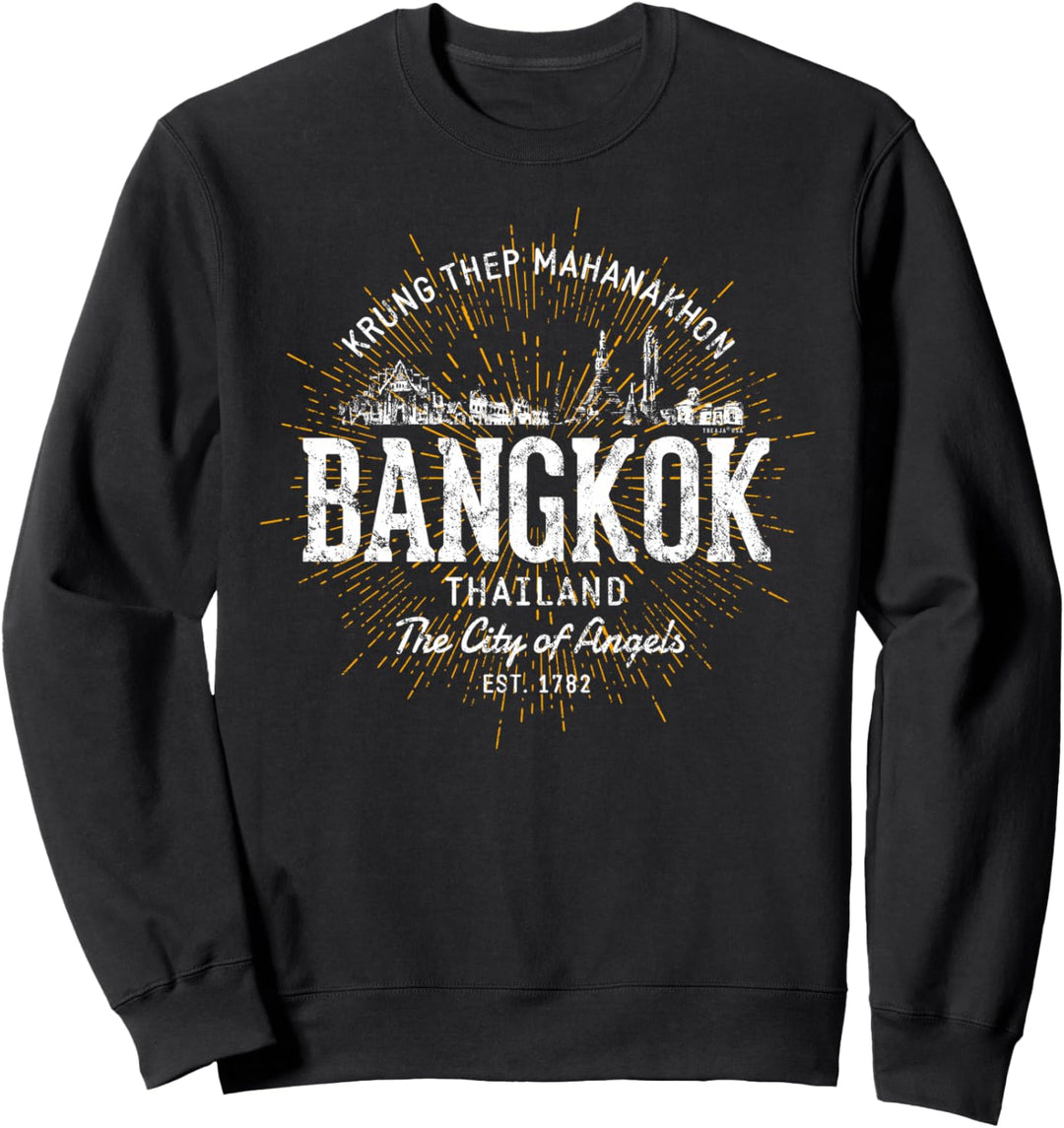 Thailand Vintage-Stil Retro Bangkok Sweatshirt