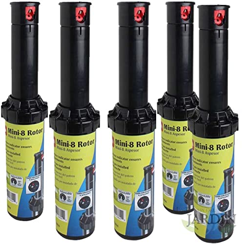 Suinga. Packung mit 5 x Turbine MINI8. Reichweite 6 bis 10,70 m. Gewinde 1/2 Zoll Buchse, Toro Compa