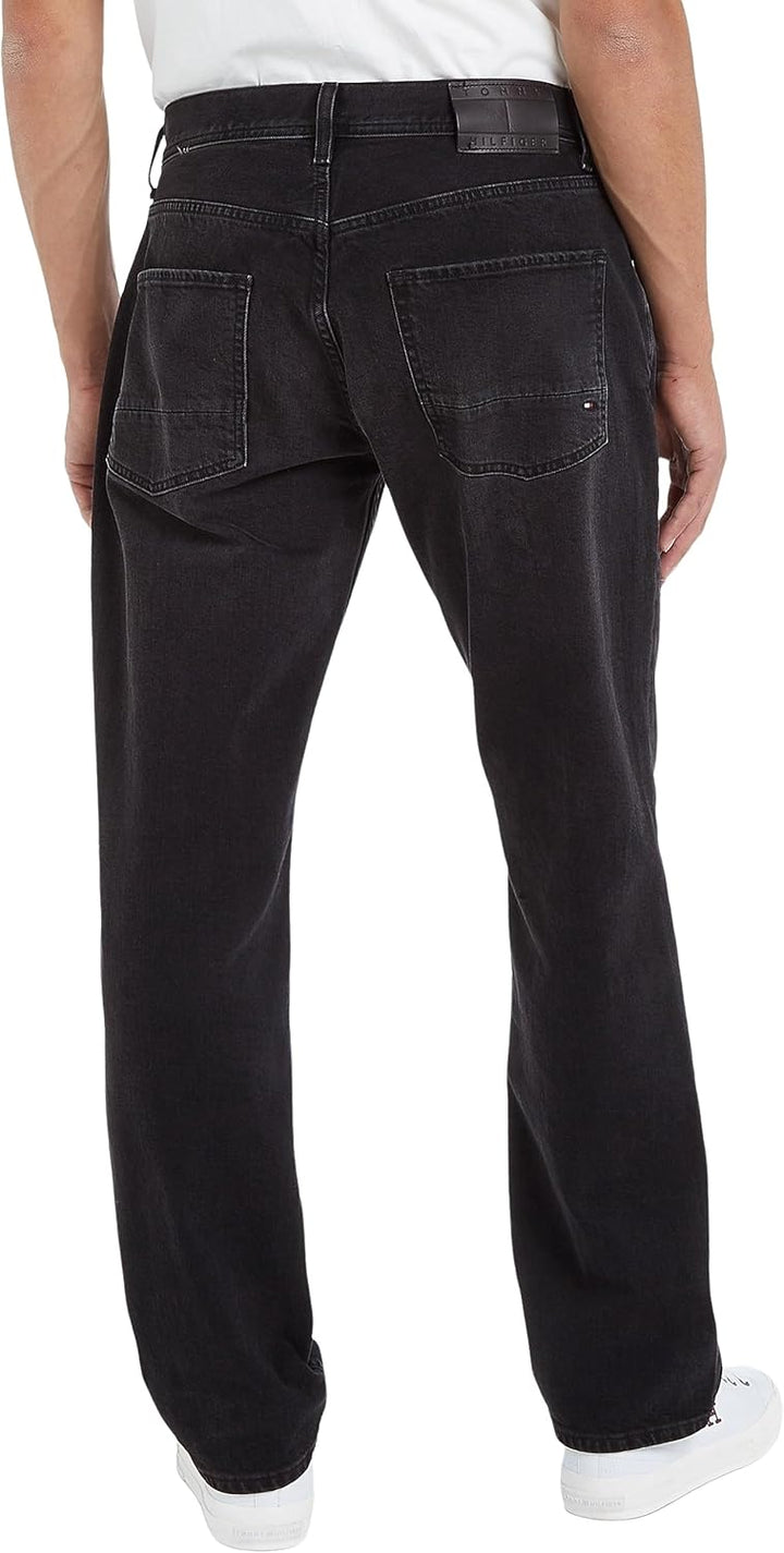 Tommy Hilfiger Herren Straight Denton STR Spoke Black Jeanshosen 36W / 34L Denim (Spoke Black), 36W