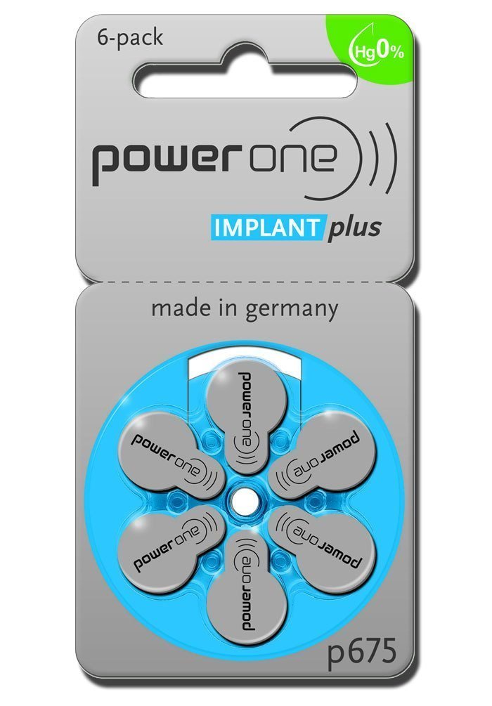 60 Stück Varta Implant Plus 675-570 mAh 1,4 V