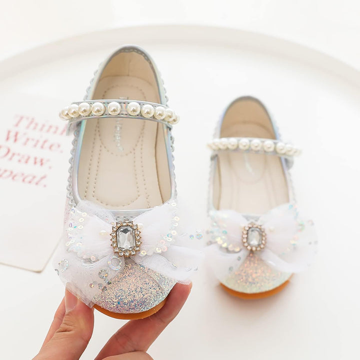 LOBTY Mädchen Prinzessin Schuhe Pailletten Kristall Schuhe Kinder Sandalen Hochzeitsschuhe Ballettsc