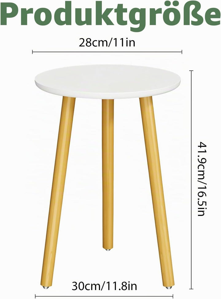 Pflanzenständer Hoch 42 cm, für Wohnzimmer, Balkon und Garten Deko, Moderner Pflanzenständer aus Hol